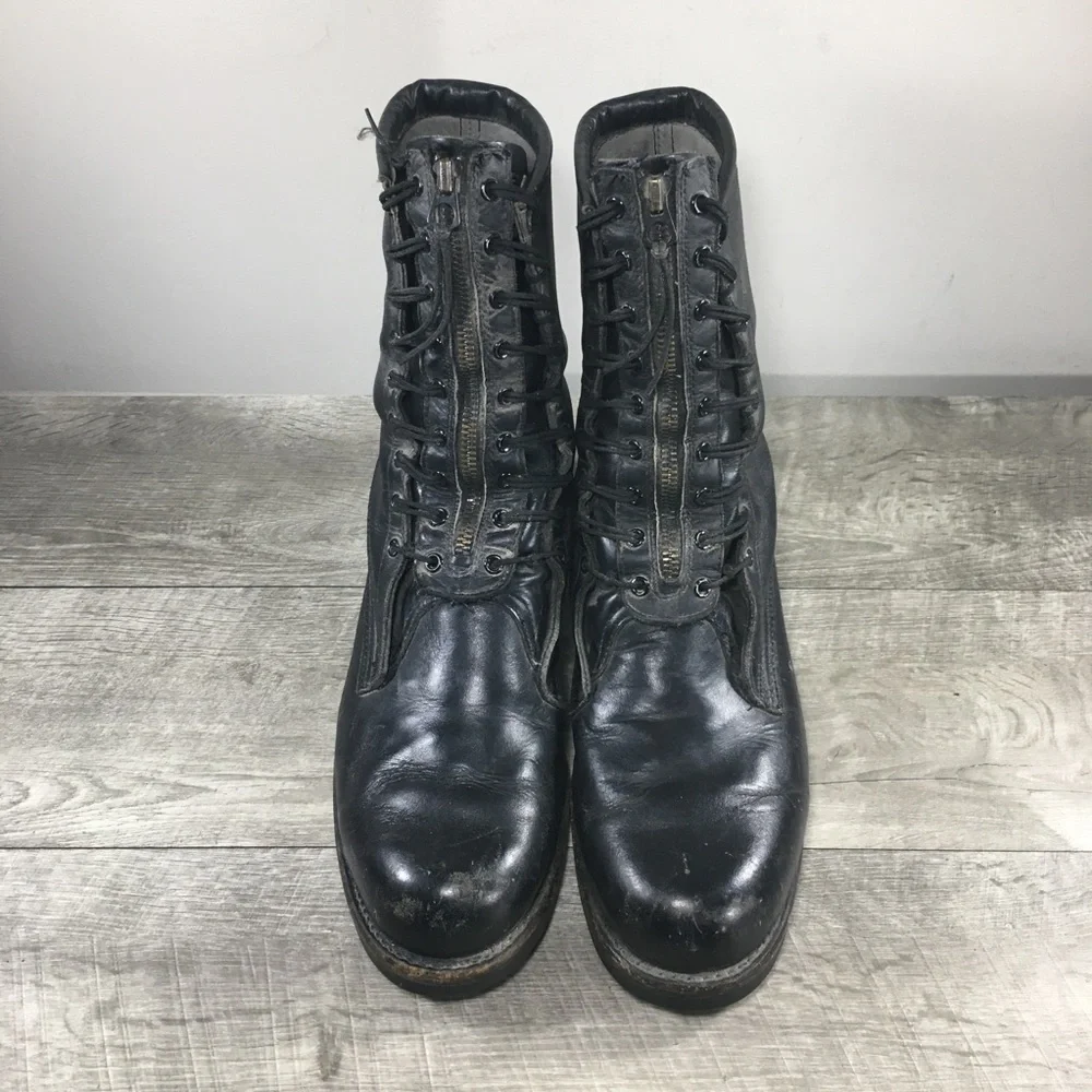 Vintage Addison Shoe Company Flight Military Mens Combat Soft Toe Boots Size 9.5